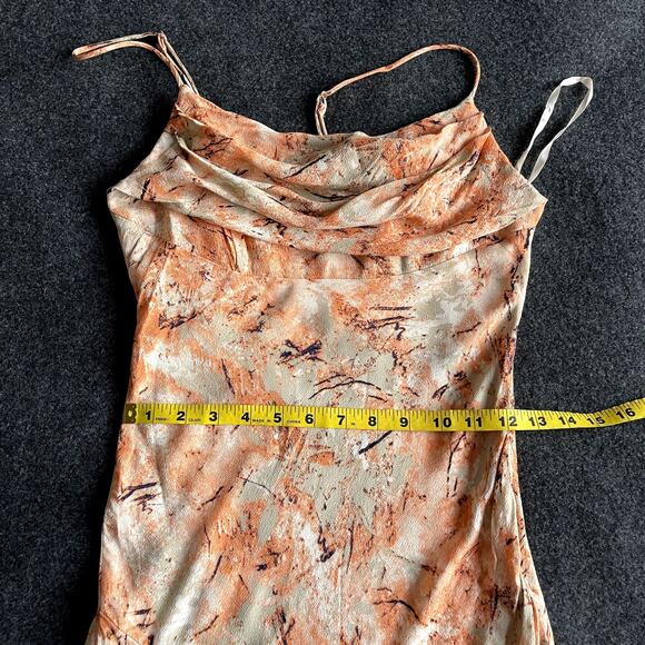 Hello Molly Catch the Waves Midi Dress Small Orange - Picture 13 of 14